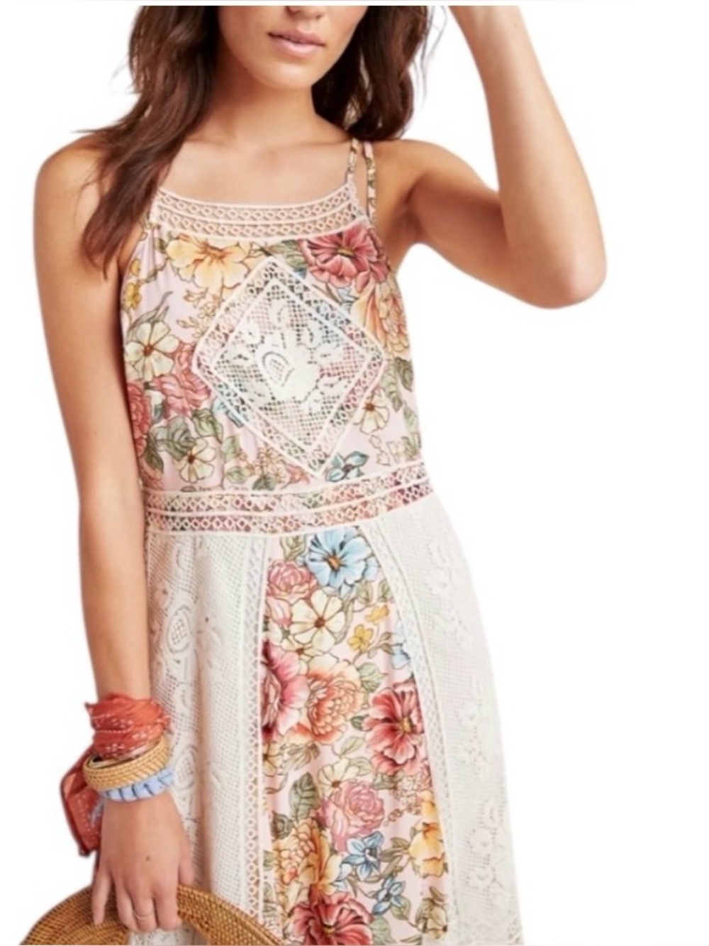 FARM Rio Anthropologie Lilith Maxi halter dress size 2